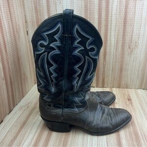 Vintage Panhandle Slim Cowboy Boots Mens Size 12 D Reptile Western 53805
